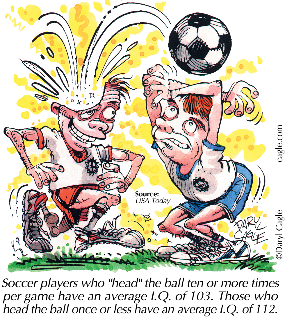 Study Ties Frequent Soccer Heading to Lower Average IQ