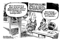 NATIONAL GUARD PATROLS BORDER by Jimmy Margulies