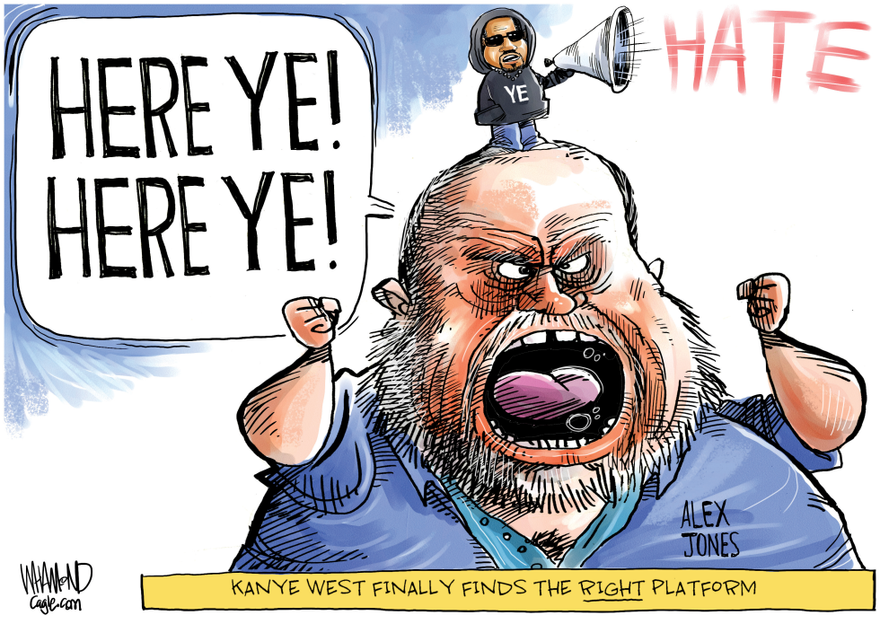 A PLATFORM FOR KANYE by Dave Whamond