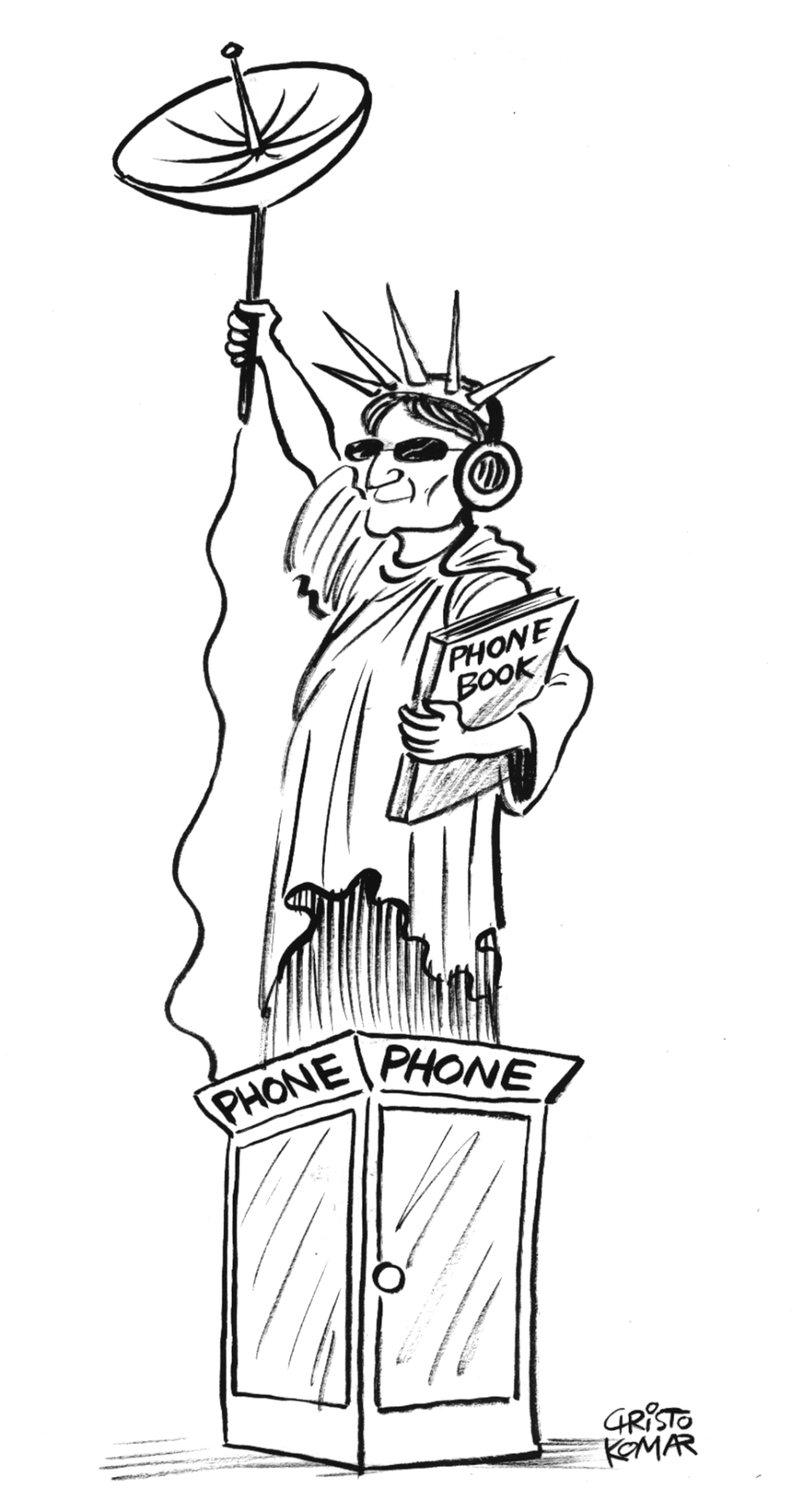 Statue of Liberty - B&W