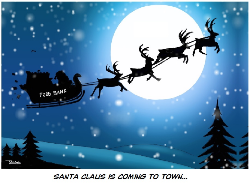 Santa's Food Bank gifts