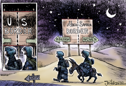 CHRISTMAS MIGRANTS by Joe Heller