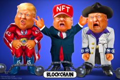 NFT TRUMP by Bart van Leeuwen