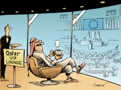 THE VIEW FROM THE VIP LOUNGE by Patrick Chappatte