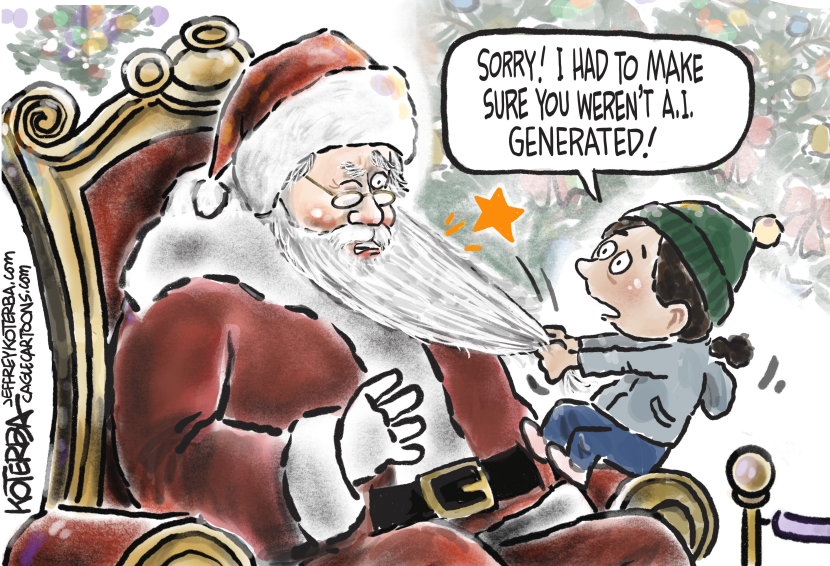 Real Santa or A.I. Generated?