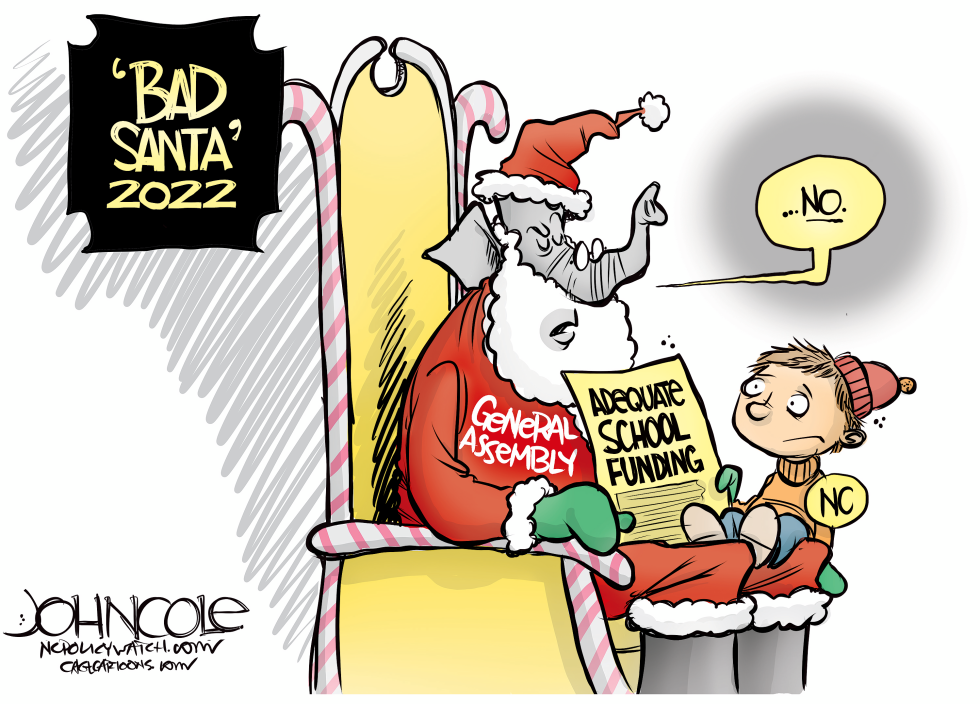 NORTH CAROLINA Santa says "no"