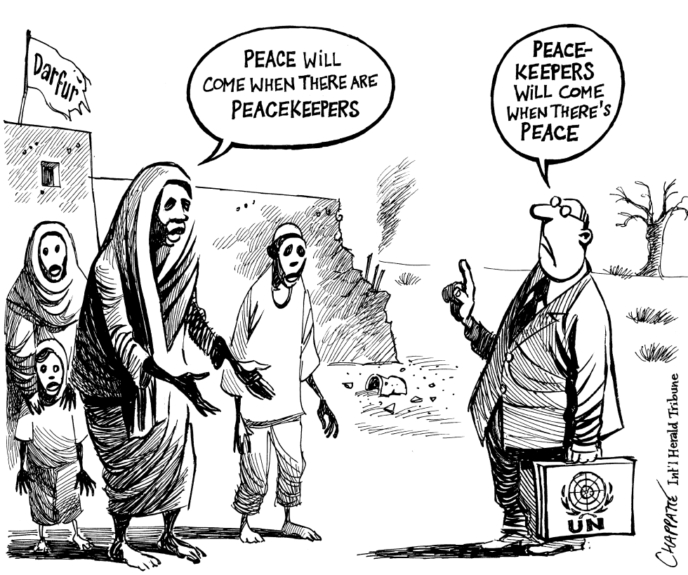  PEACE IN DARFUR  by Patrick Chappatte