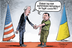 WHEN ZELENSKY MET BIDEN by Patrick Chappatte
