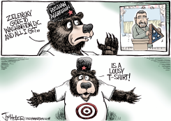 ZELENSKY IN WASHINGTON by Joe Heller