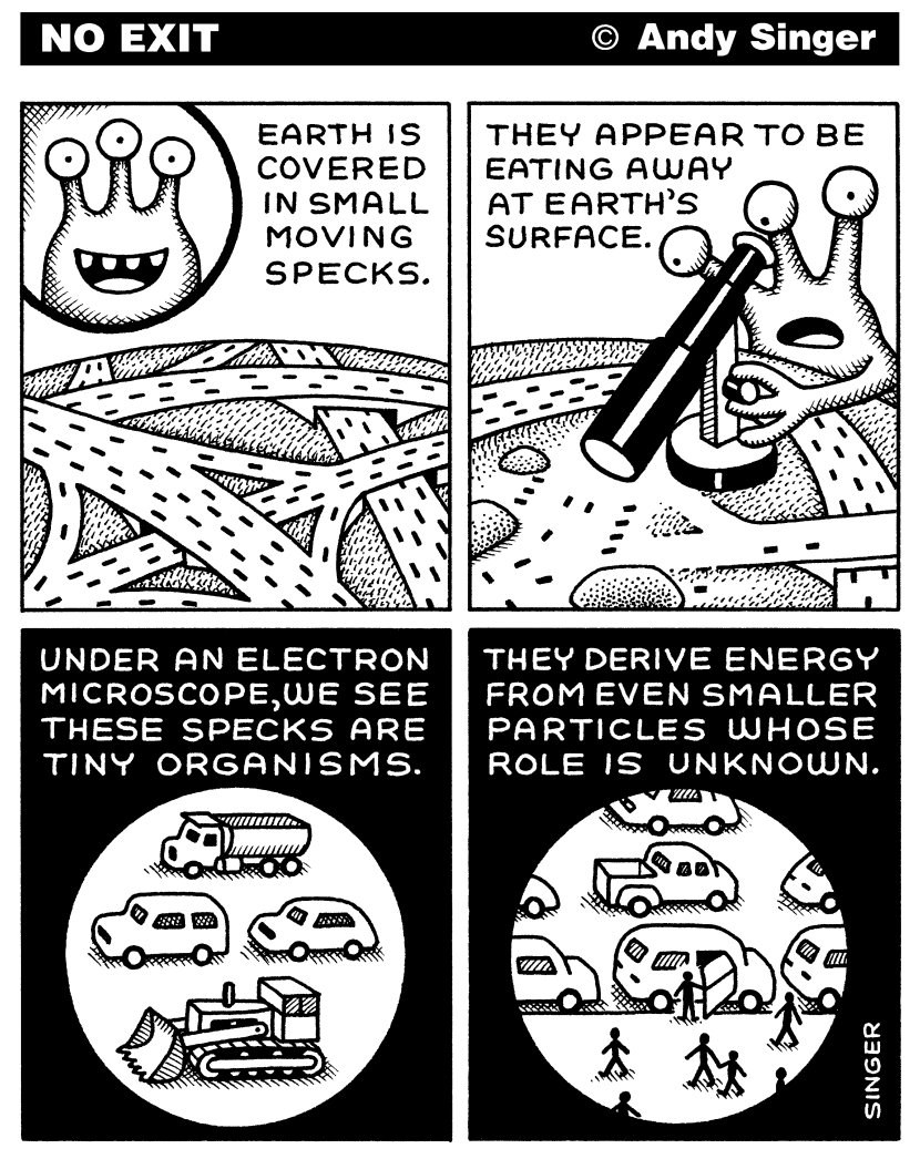 Aliens Look At Cars