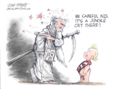 NEW YEAR'S CARTOON by Dick Wright