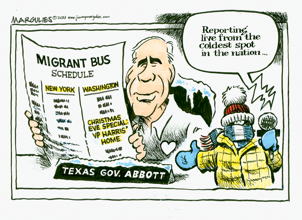 Migrant Bus Trip to VP Harris' Home