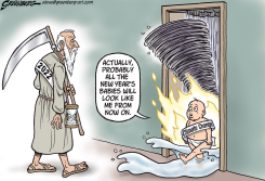 NEW YEAR CLIMATE CHANGE BABY by Steve Greenberg