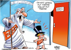 DON'T GO IN THERE by Dave Whamond