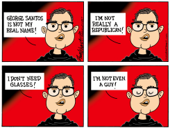 GEORGE SANTOS by Bob Englehart