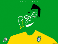 RIP PELE by Osama Hajjaj