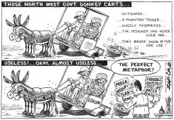 NORTH WEST DONKEY CARTS by Zapiro