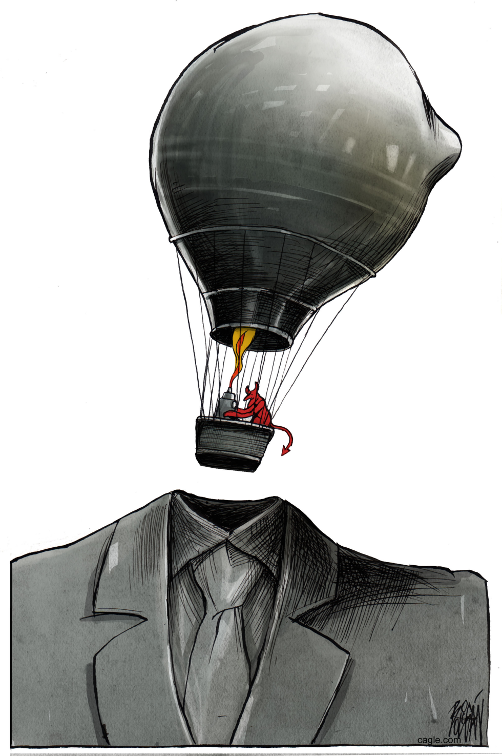THE HEAD OF THE POLITICIAN