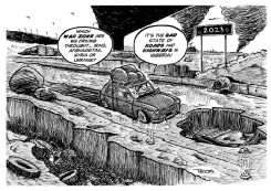 NIGERIA'S BAD ROADS AND HIGHWAYS by Tayo Fatunla