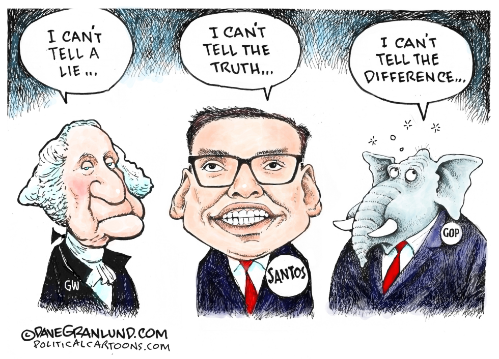 George Santos lies
