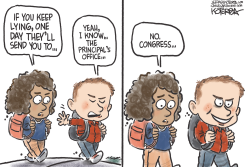 A LIAR GOES TO CONGRESS by Jeff Koterba