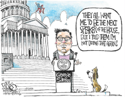 SPEAKER GEORGE SANTOS by John Darkow