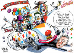GOP CLOWN CAR by Dave Whamond