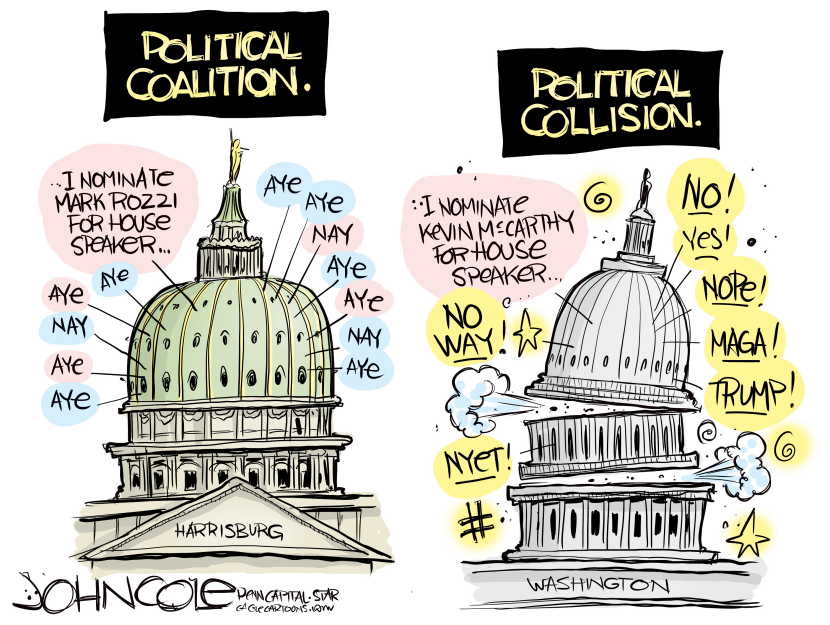 PENNSYLVANIA Coalitions and collisions