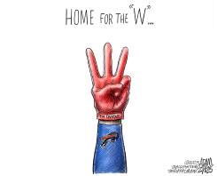 BIG WIN FOR #3 by Adam Zyglis