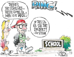 LATE FOR SCHOOL by John Darkow
