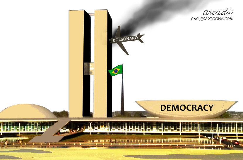 Democracy in Brazil was hit.