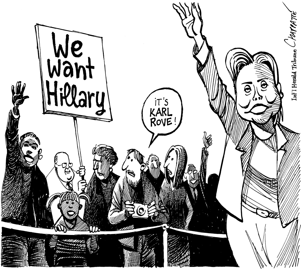  HILLARY FOR PRESIDENT by Patrick Chappatte