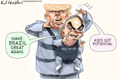 TRUMP BOLSONAR MINI ME by Ed Wexler
