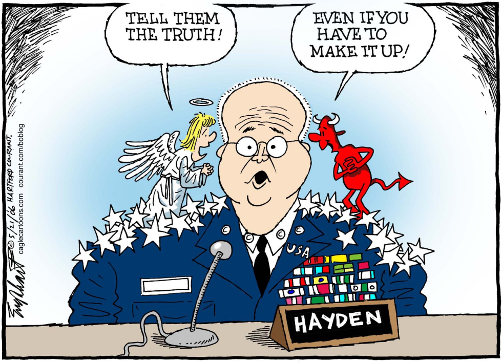  GENERAL HAYDEN by Bob Englehart