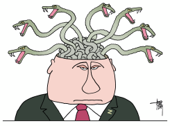 SNAKEBRAIN PUTIN by Arend van Dam