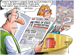 EGGS IN ONE BASKET by Dave Whamond