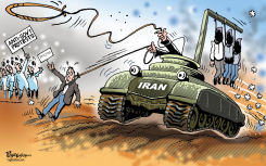 IRAN KILLS PROTESTERS by Paresh Nath