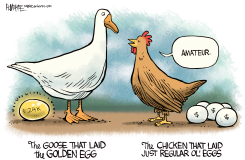 EXPENSIVE EGGS by Rick McKee