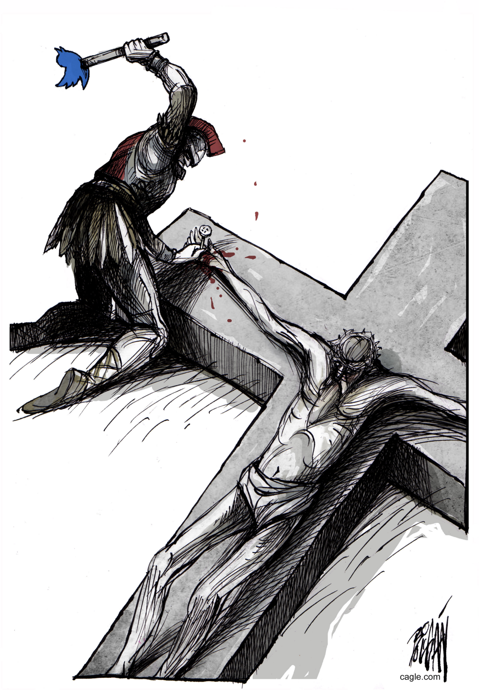 CRUCIFIXION IN NETS