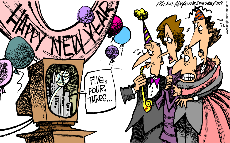  NEW YEAR FEAR by Mike Keefe