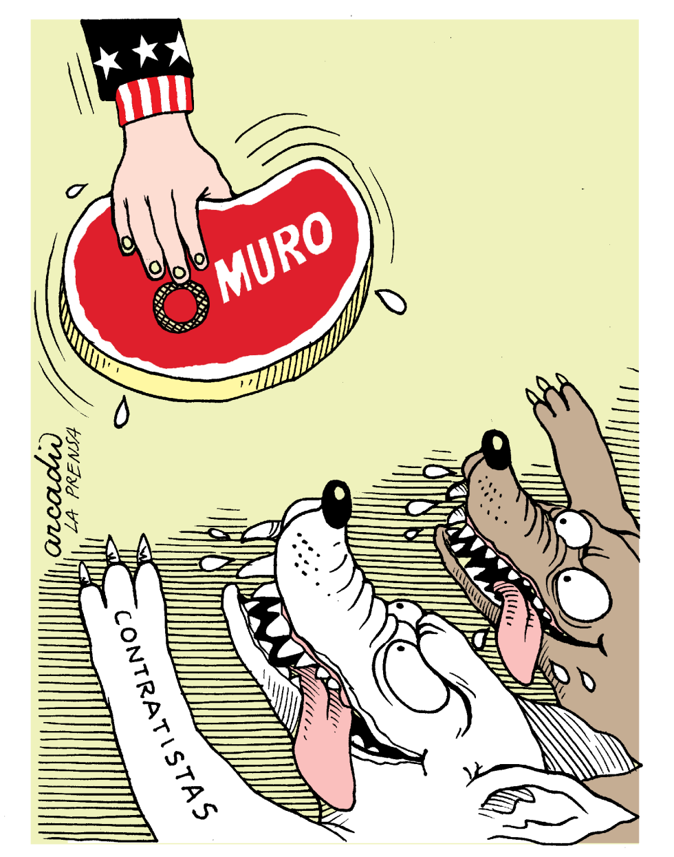  EL MURO Y LOS CONTRATISTAS by Arcadio Esquivel