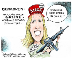 MTG ON HOMELAND SECURITY COMMITTEE by Dave Granlund