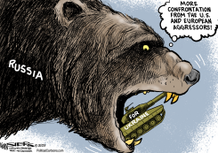 RUSSIA SAYS 'NO TANKS by Kevin Siers