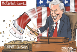 KEVIN MCCARTHY'S GAVEL by Jeff Koterba