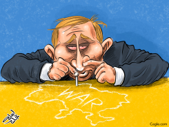 WAR ADDICTED by Osama Hajjaj