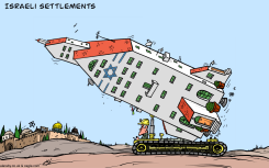 ISRAELI SETTLEMENTS  by Emad Hajjaj
