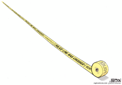 NEVER ENDING ROLL OF POLICE TAPE by R.J. Matson