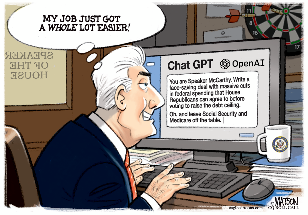 Speaker McCarthy Tries Chat GPT Open AI Tech