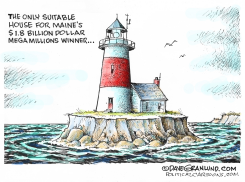 MAINE $1.8 BILLION MEGA WINNER by Dave Granlund