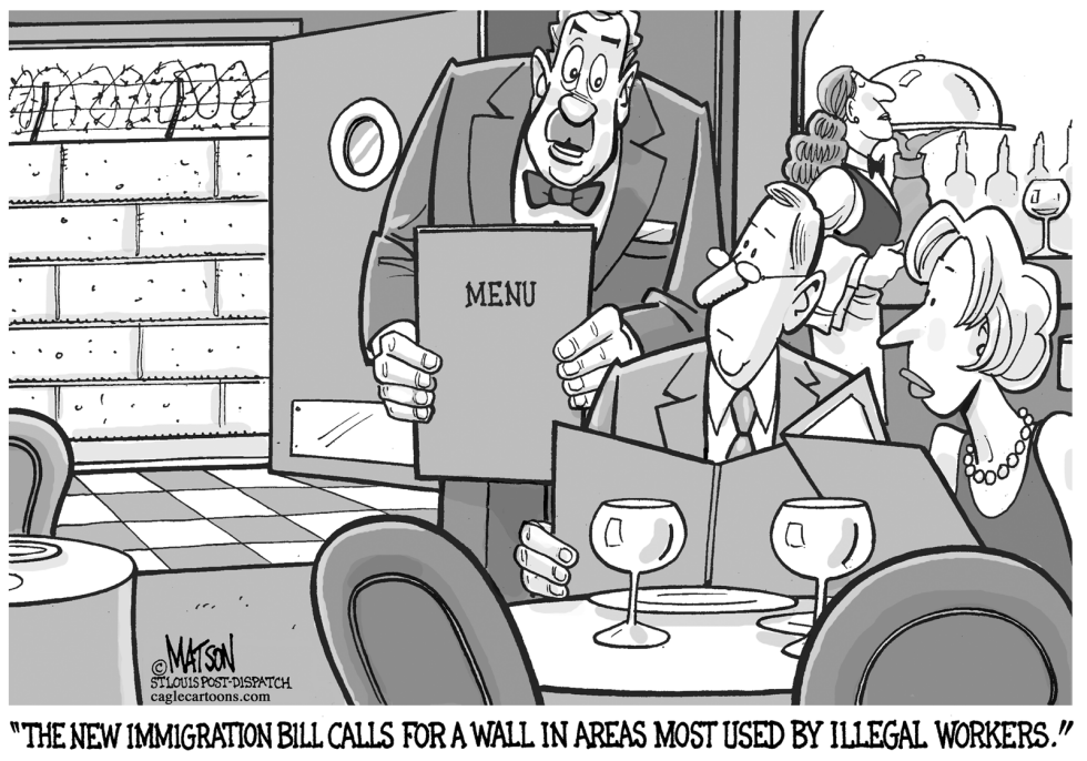  ILLEGAL IMMIGRATION WALL by RJ Matson